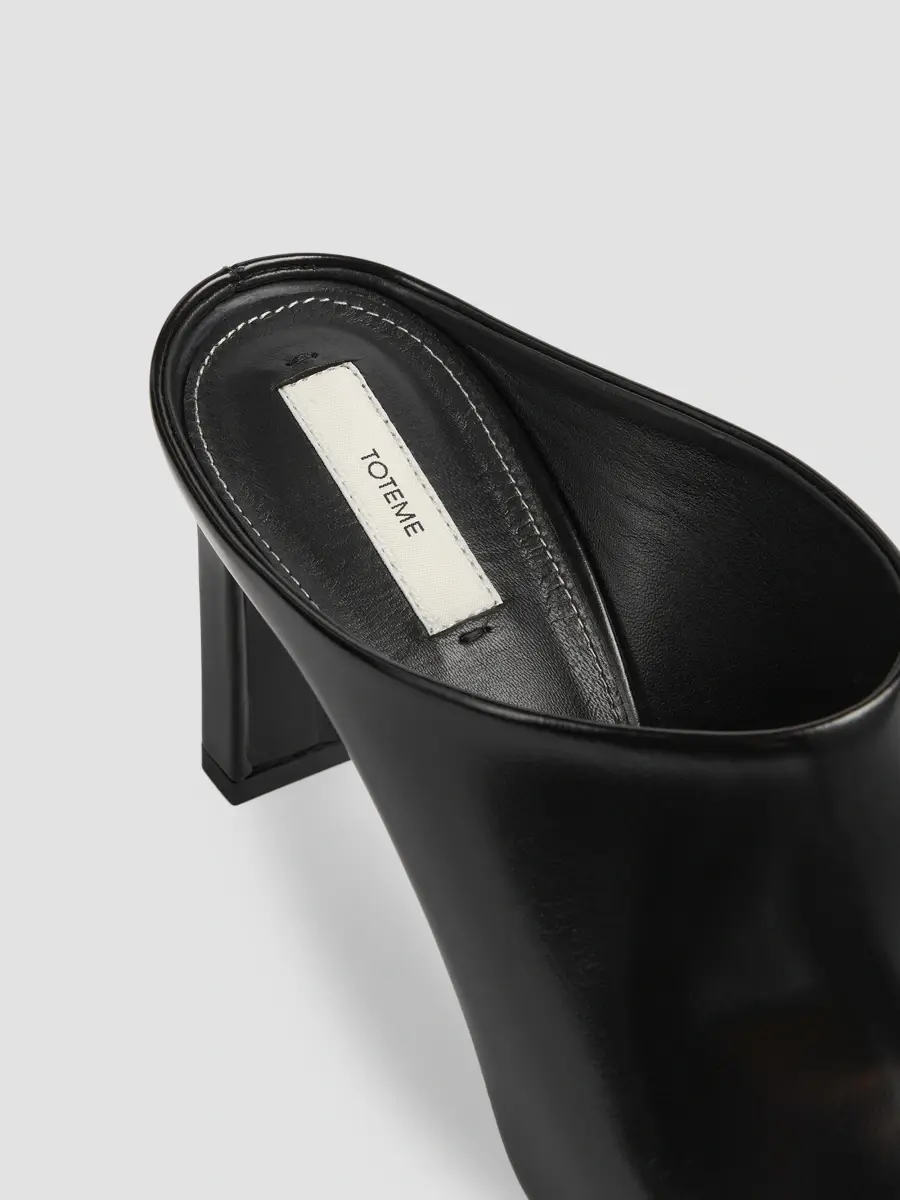 TOTEME Women's Bar 85MM Box-Leather Mules | Thumbnail 5 TOTEME Women's Bar 85MM Box-Leather Mules | Thumbnail 5