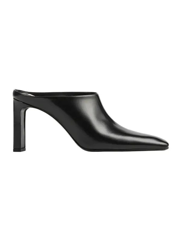 Women's Bar 85MM Box-Leather Mules Women's Bar 85MM Box-Leather Mules