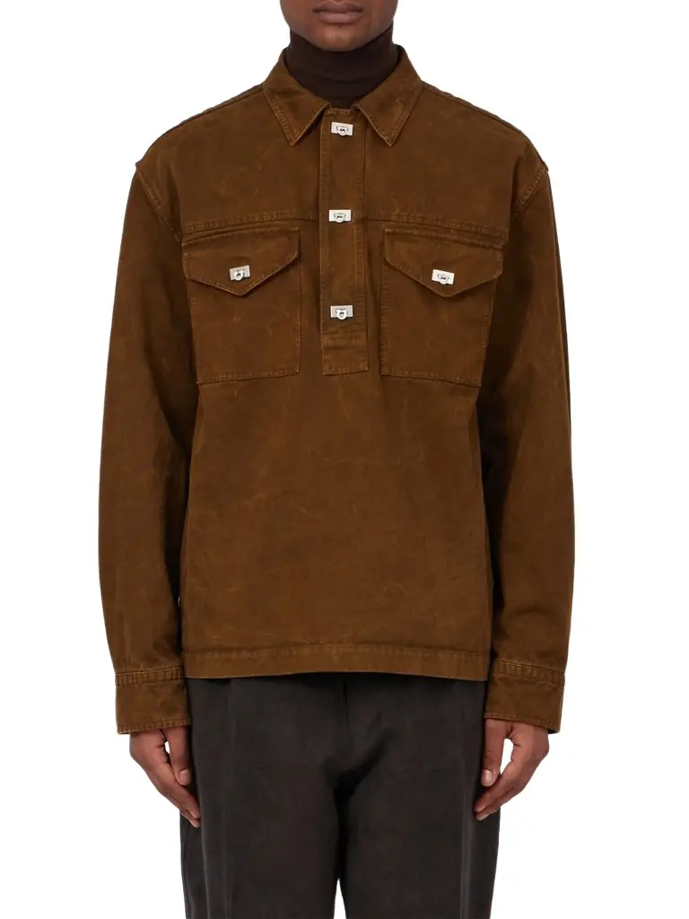 Men's Workwear Garment-Dyed Cotton-Gabardine Long-Sleeve Shirt Men's Workwear Garment-Dyed Cotton-Gabardine Long-Sleeve Shirt