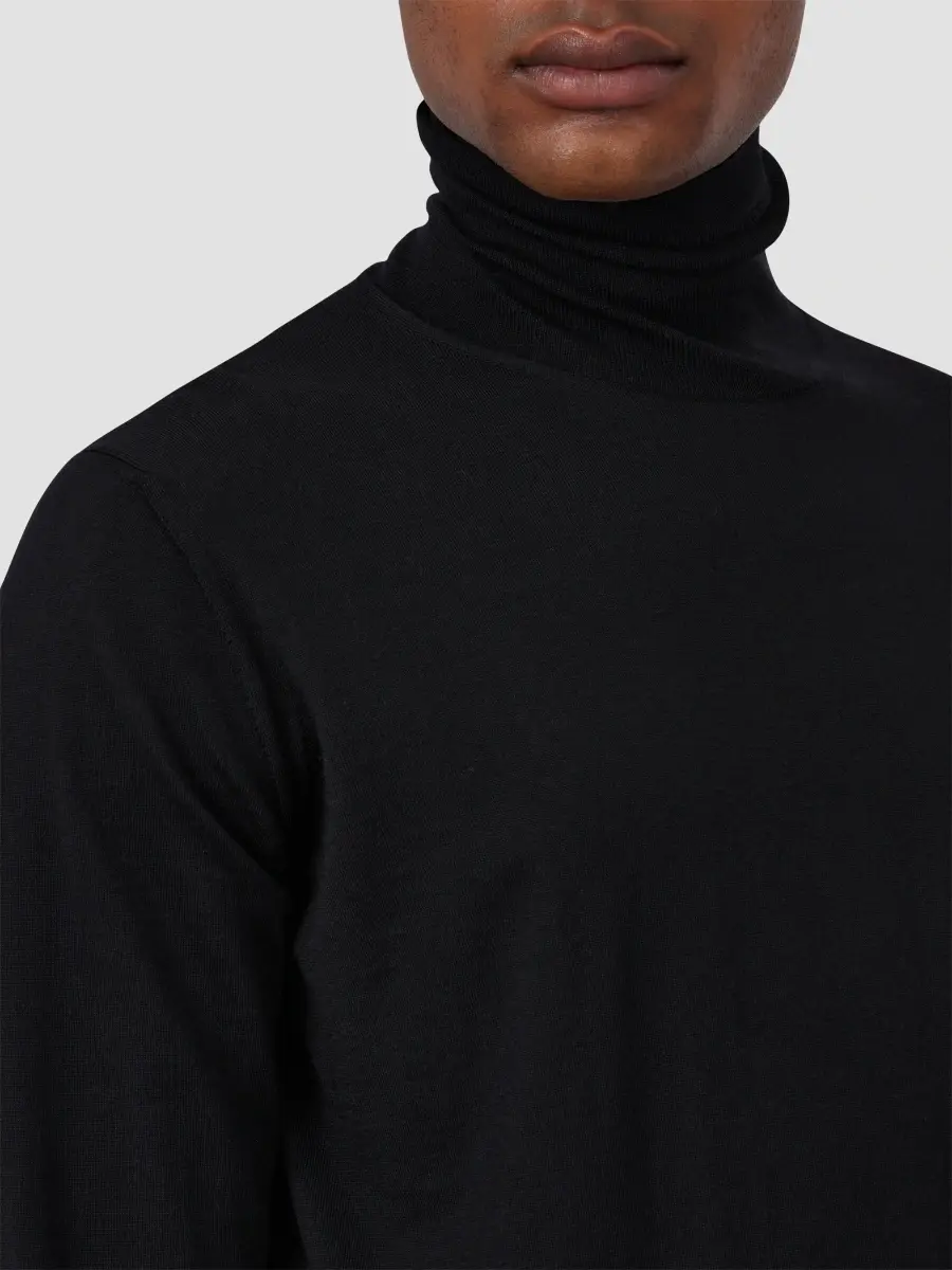 Ferragamo Men's Mock Turtleneck Wool Sweater | Thumbnail 5 Ferragamo Men's Mock Turtleneck Wool Sweater | Thumbnail 5