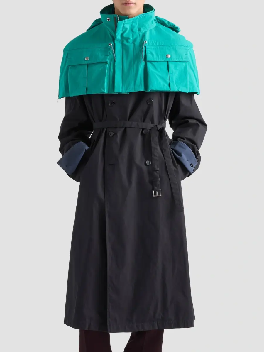 Prada Men's Cotton Blend Coat | Thumbnail 2