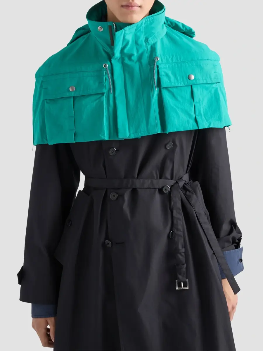 Prada Men's Cotton Blend Coat | Thumbnail 5