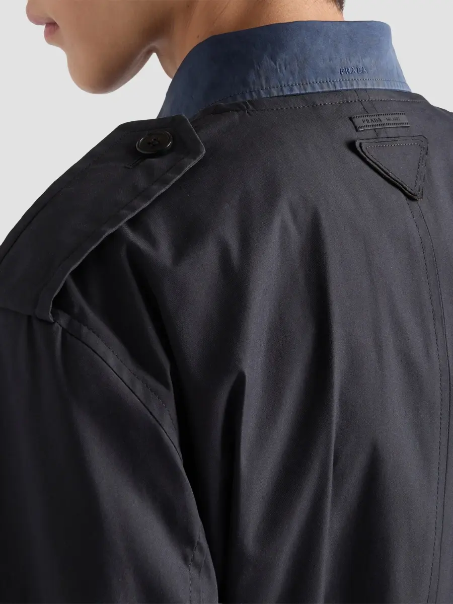 Prada Men's Cotton Blend Coat | Thumbnail 6
