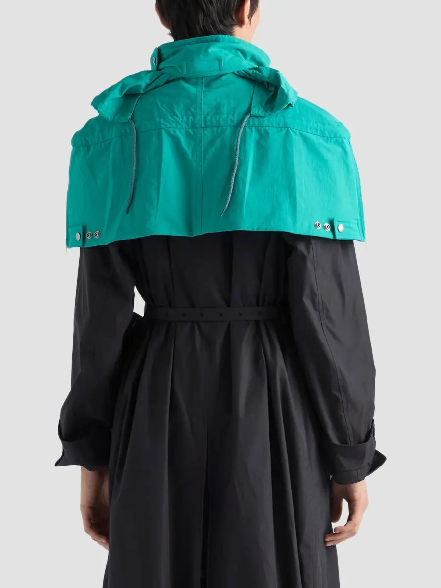 Prada Men's Technical Fabric Capelet | Thumbnail 4 Prada Men's Technical Fabric Capelet | Thumbnail 4