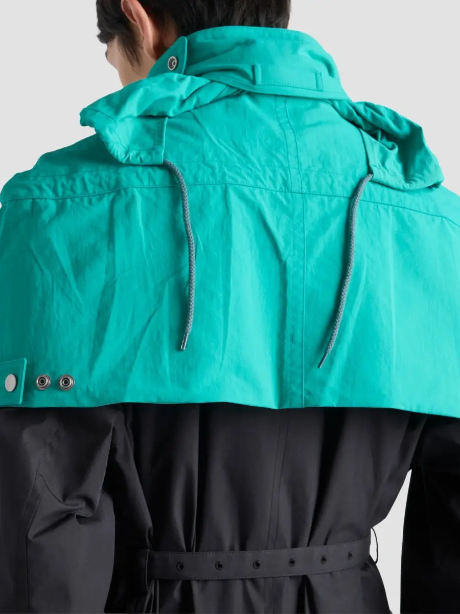 Prada Men's Technical Fabric Capelet | Thumbnail 5 Prada Men's Technical Fabric Capelet | Thumbnail 5