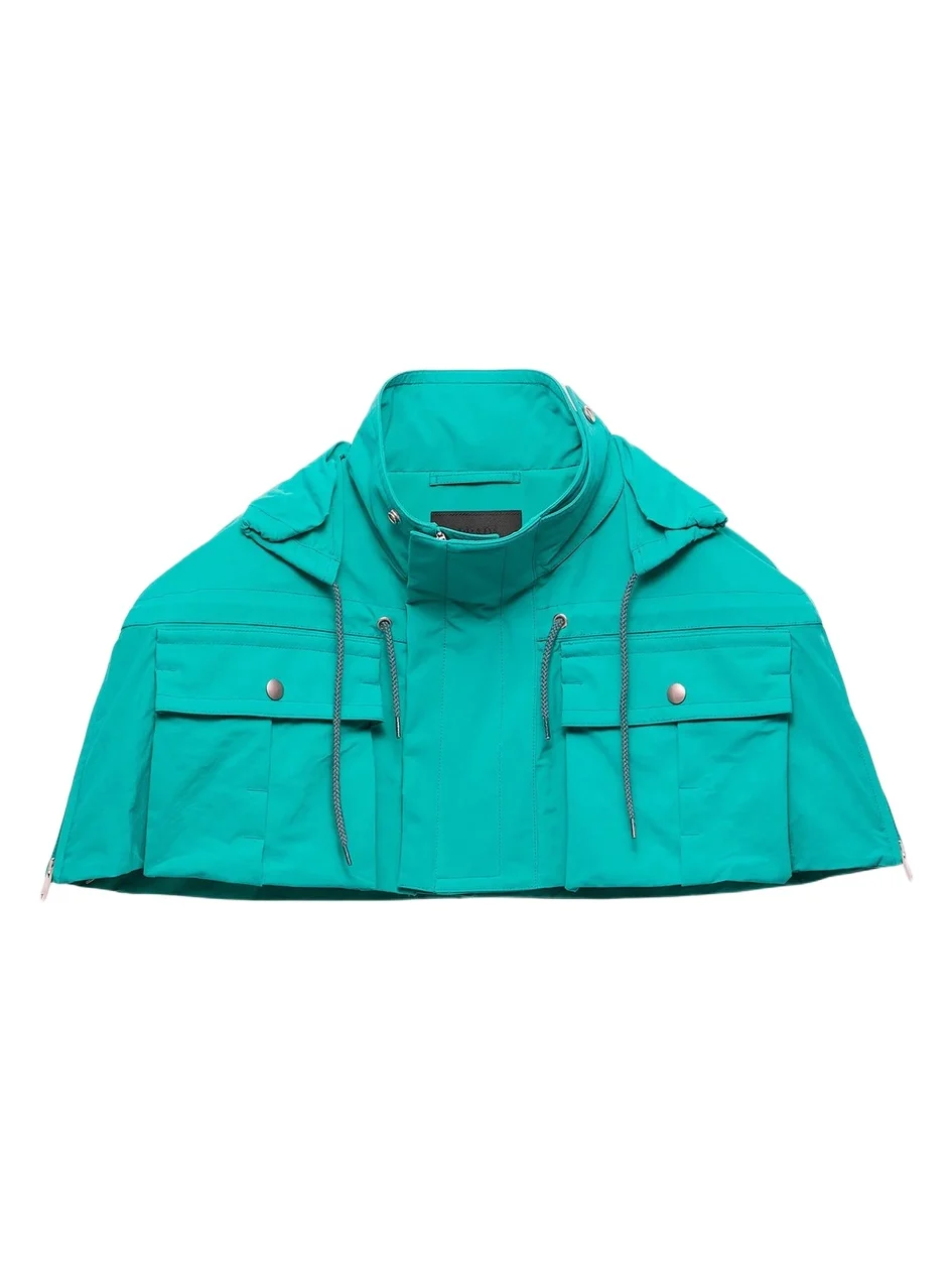 Prada Men's Technical Fabric Capelet