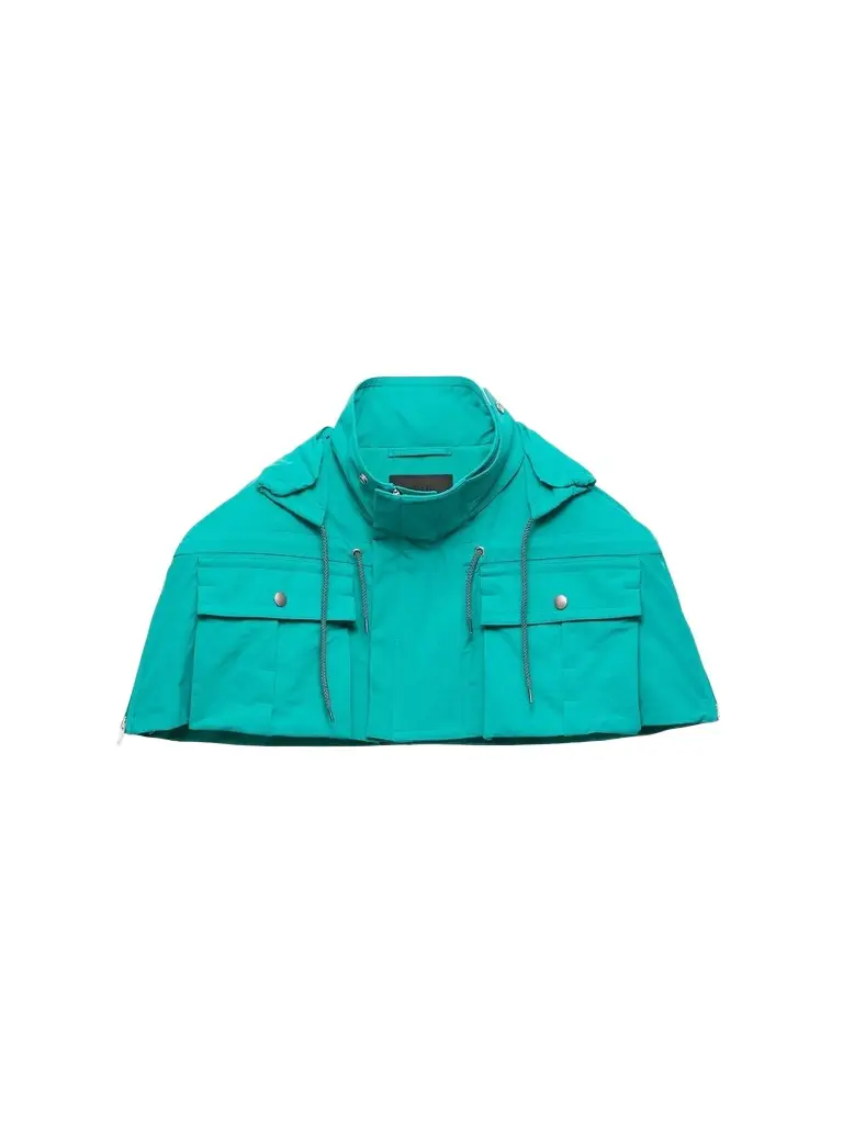 Prada Men's Technical Fabric Capelet
