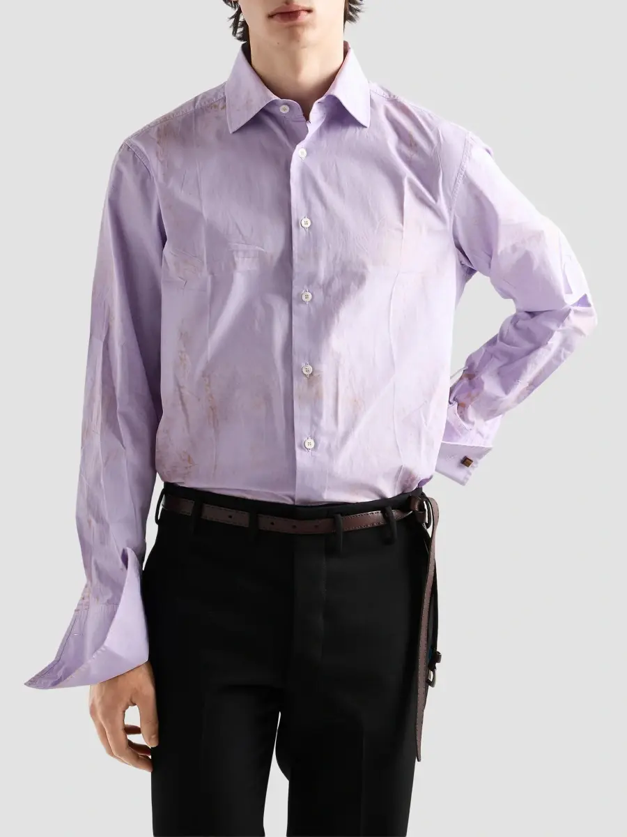 Prada Men's Cotton Shirt | Thumbnail 3 Prada Men's Cotton Shirt | Thumbnail 3