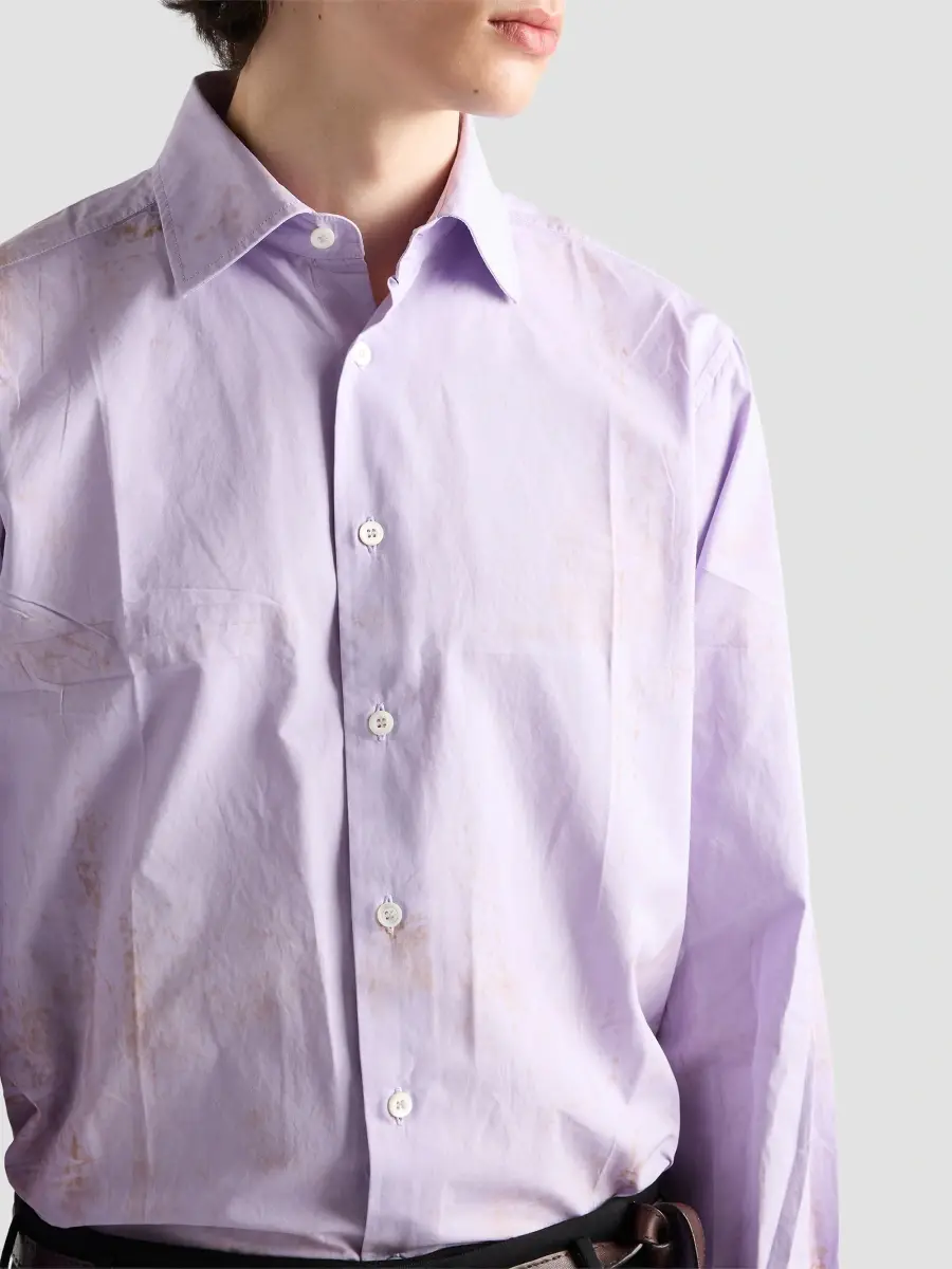Prada Men's Cotton Shirt | Thumbnail 5 Prada Men's Cotton Shirt | Thumbnail 5