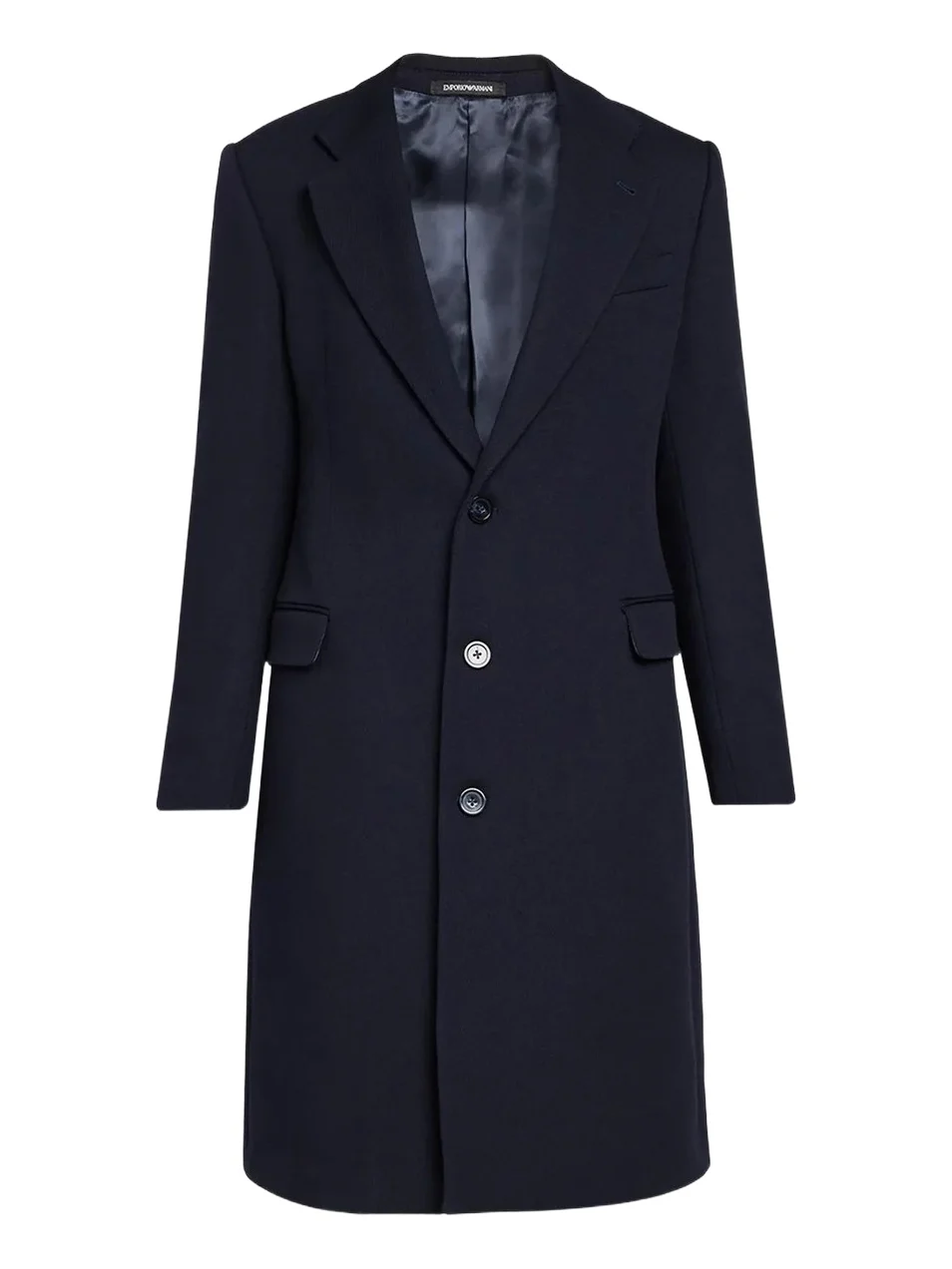 Emporio Armani Men's Wool Twill Topcoat