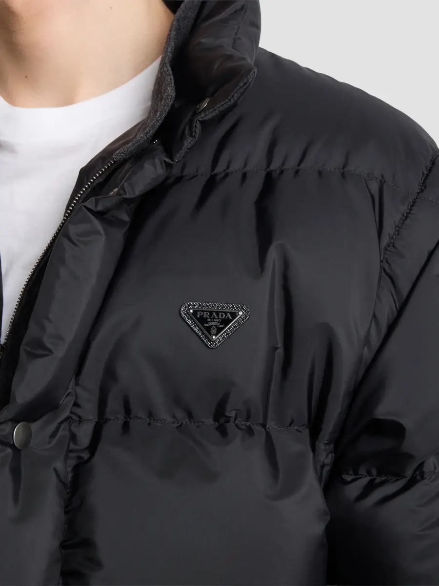 Prada Men's Medium-Weight Re-Nylon Down Jacket | Thumbnail 5 Prada Men's Medium-Weight Re-Nylon Down Jacket | Thumbnail 5