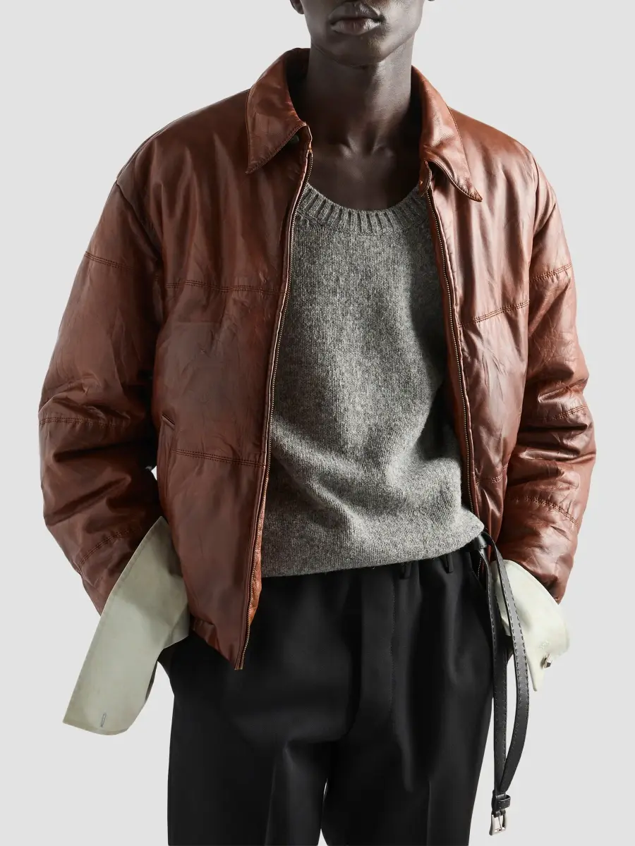 Prada Men's Shetland Wool Scoopneck Sweater | Thumbnail 3