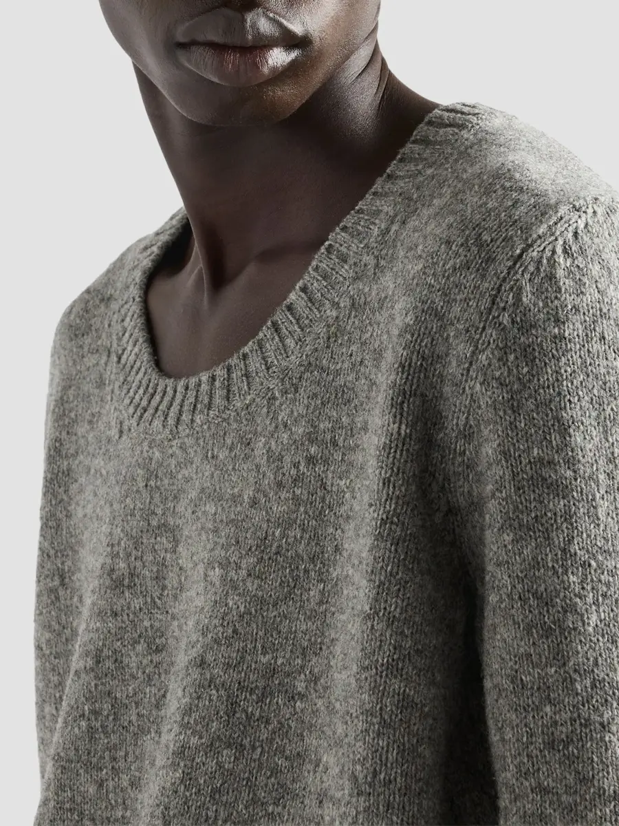 Prada Men's Shetland Wool Scoopneck Sweater | Thumbnail 5