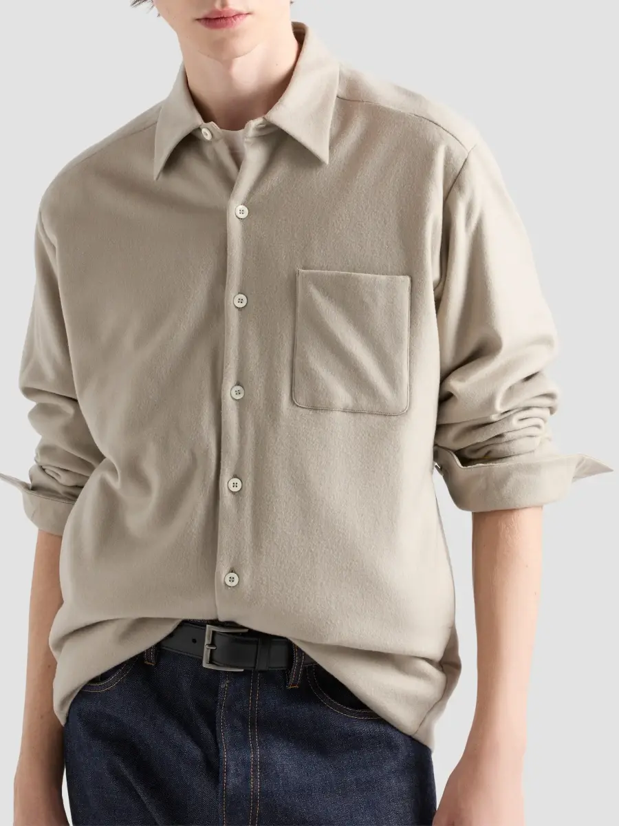 Prada Men's Cashmere Shirt | Thumbnail 3