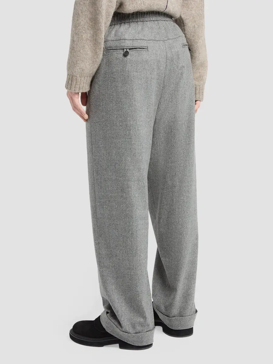 Giorgio Armani Men's Wool-Cashmere-Blend Cuffed Pants | Thumbnail 3