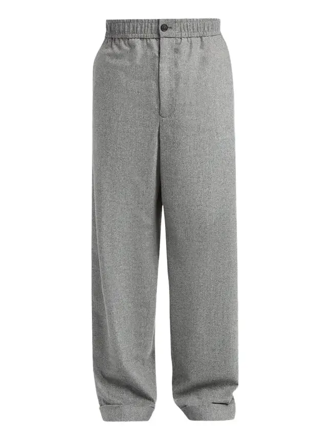 Giorgio Armani Men's Wool-Cashmere-Blend Cuffed Pants
