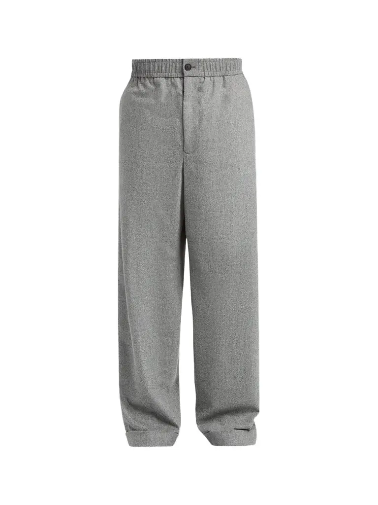 Giorgio Armani Men's Wool-Cashmere-Blend Cuffed Pants