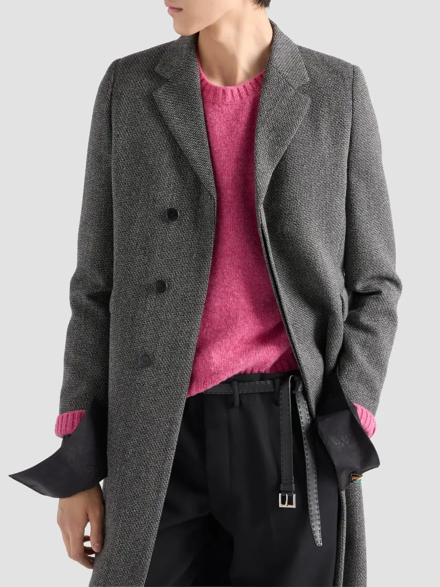 Prada Men's Shetland Wool Crewneck Sweater | Thumbnail 3