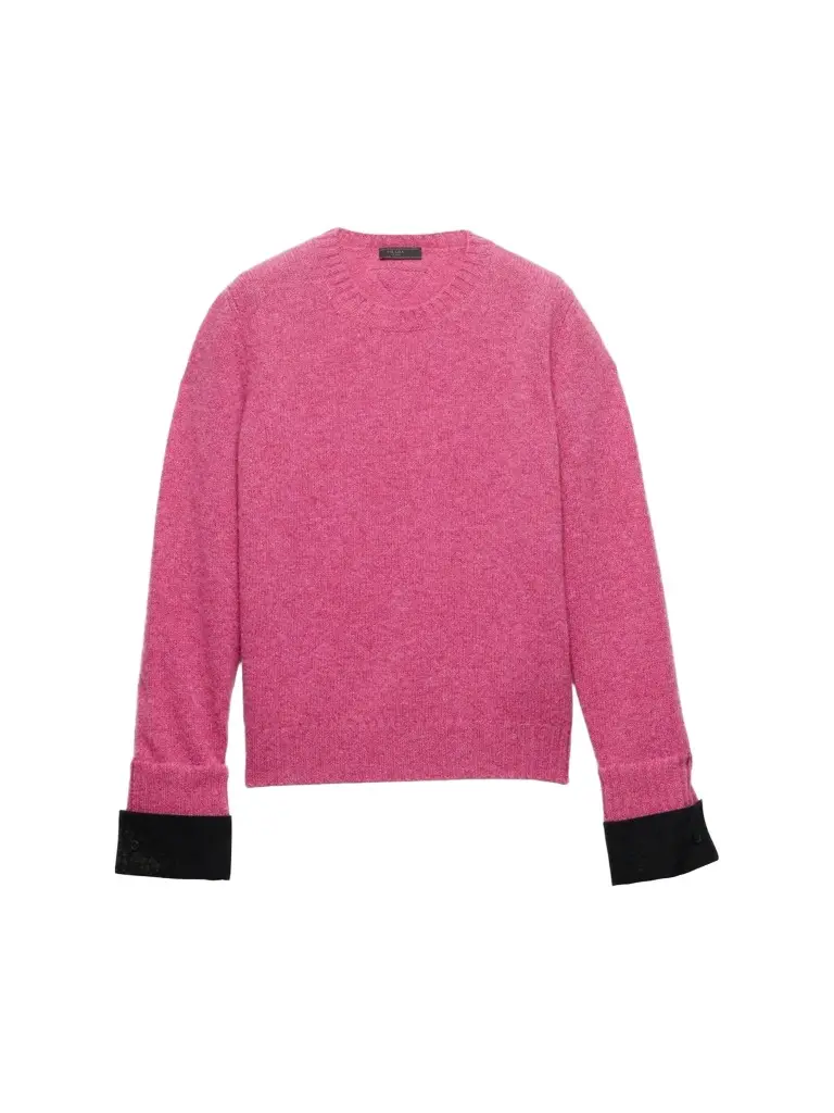 Prada Men's Shetland Wool Crewneck Sweater