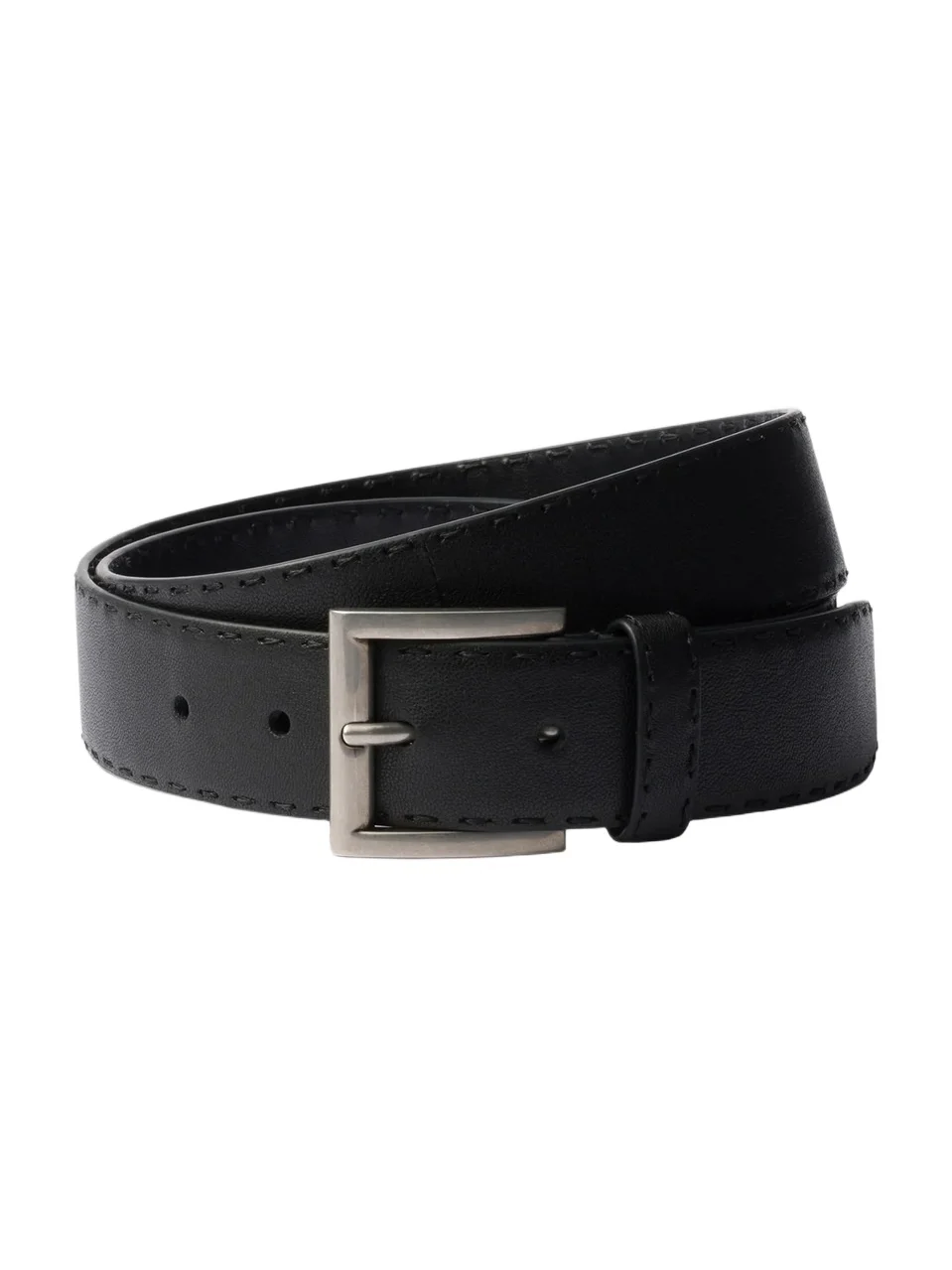 Prada Men's Antiqued Leather Belt