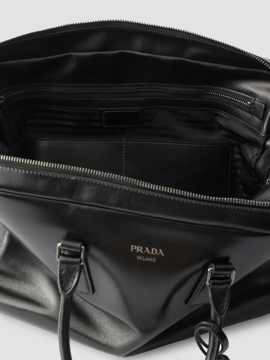 Prada Men's Leather Work Bag | Thumbnail 7 Prada Men's Leather Work Bag | Thumbnail 7
