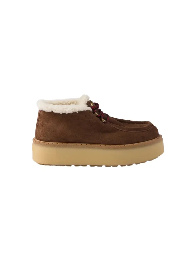 Women's Shearling Lined Suede Booties Women's Shearling Lined Suede Booties