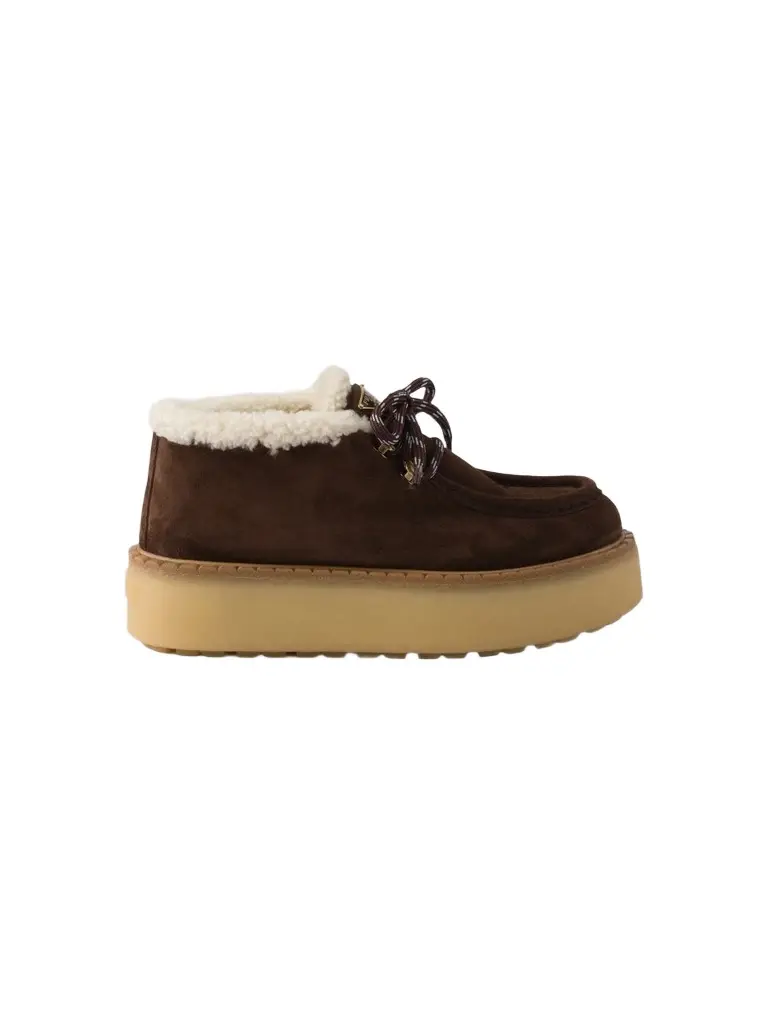 Women's Shearling Lined Suede Booties Women's Shearling Lined Suede Booties
