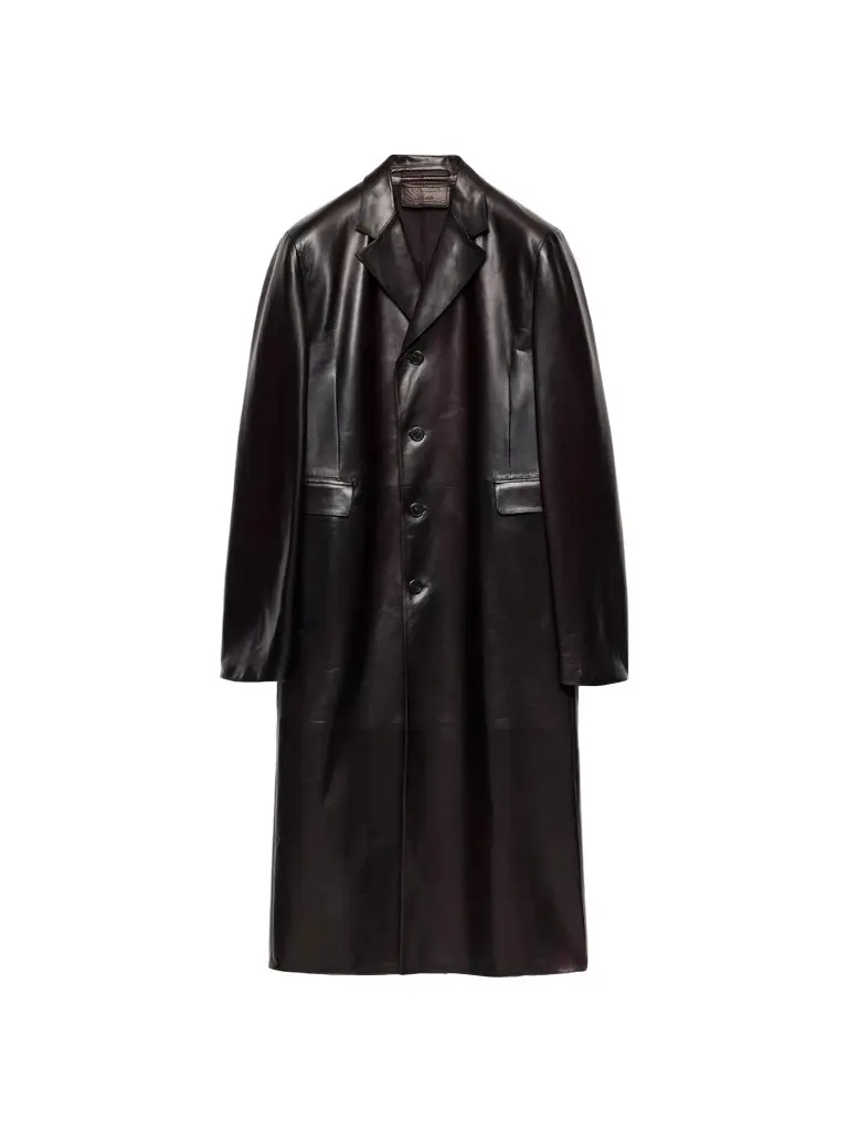 Prada Men's Nappa Leather Coat