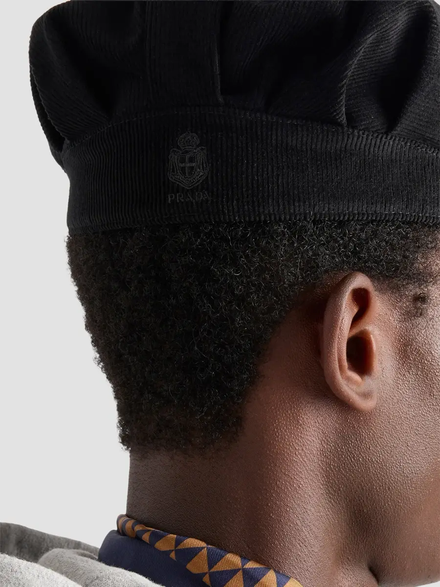 Prada Men's Corduroy Cap | Thumbnail 4