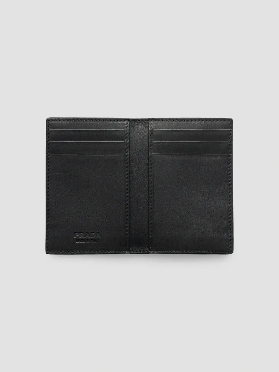 Prada Men's Antiqued Leather Card Holder | Thumbnail 2 Prada Men's Antiqued Leather Card Holder | Thumbnail 2