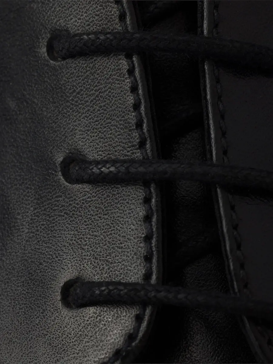 Prada Men's Antiqued Leather Lace-Up Shoes | Thumbnail 4 Prada Men's Antiqued Leather Lace-Up Shoes | Thumbnail 4