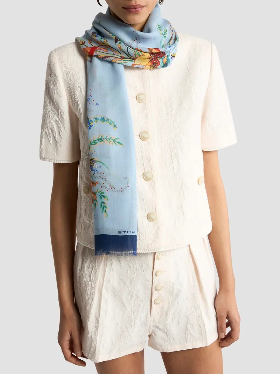Etro Women's Floral Scarf | Thumbnail 2 Etro Women's Floral Scarf | Thumbnail 2