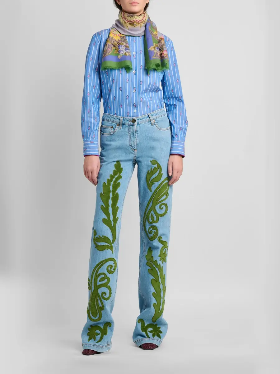 Etro Women's Printed Cashmere-Blend Scarf | Thumbnail 2 Etro Women's Printed Cashmere-Blend Scarf | Thumbnail 2