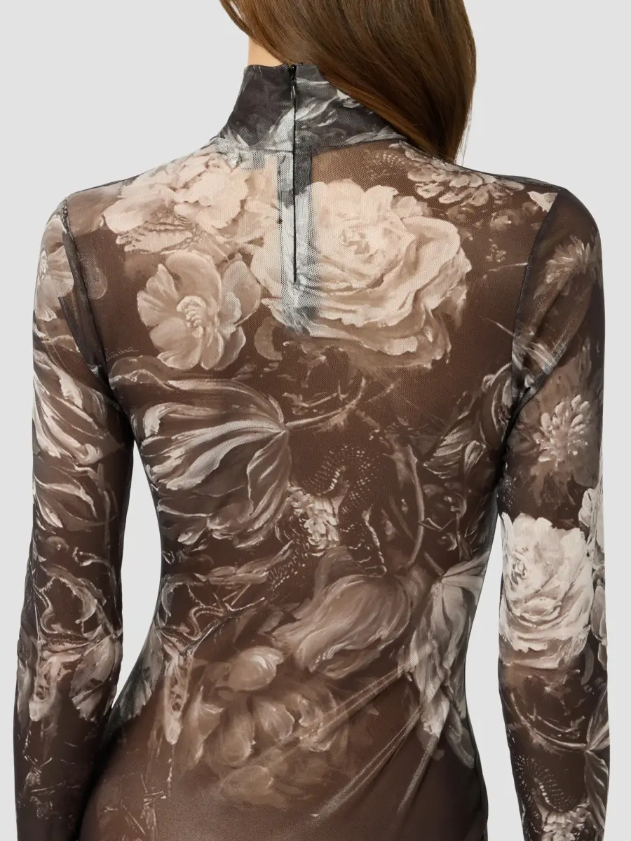 Roberto Cavalli Women's Printed Sheer Maxi Dress | Thumbnail 5 Roberto Cavalli Women's Printed Sheer Maxi Dress | Thumbnail 5