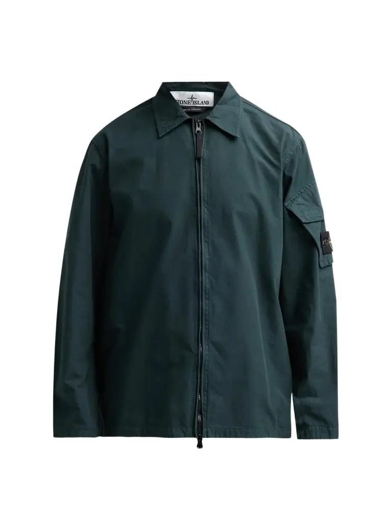 Stone Island Men's Camicia Cotton Full-Zip Jacket