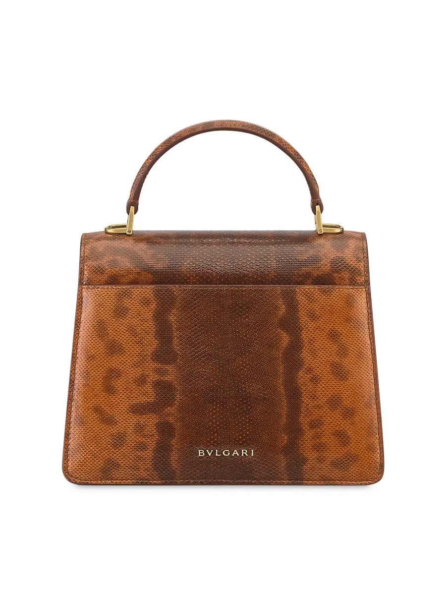 BVLGARI Women's Serpenti Printed Snake-Embossed Leather Top Handle Bag | Thumbnail 4 BVLGARI Women's Serpenti Printed Snake-Embossed Leather Top Handle Bag | Thumbnail 4