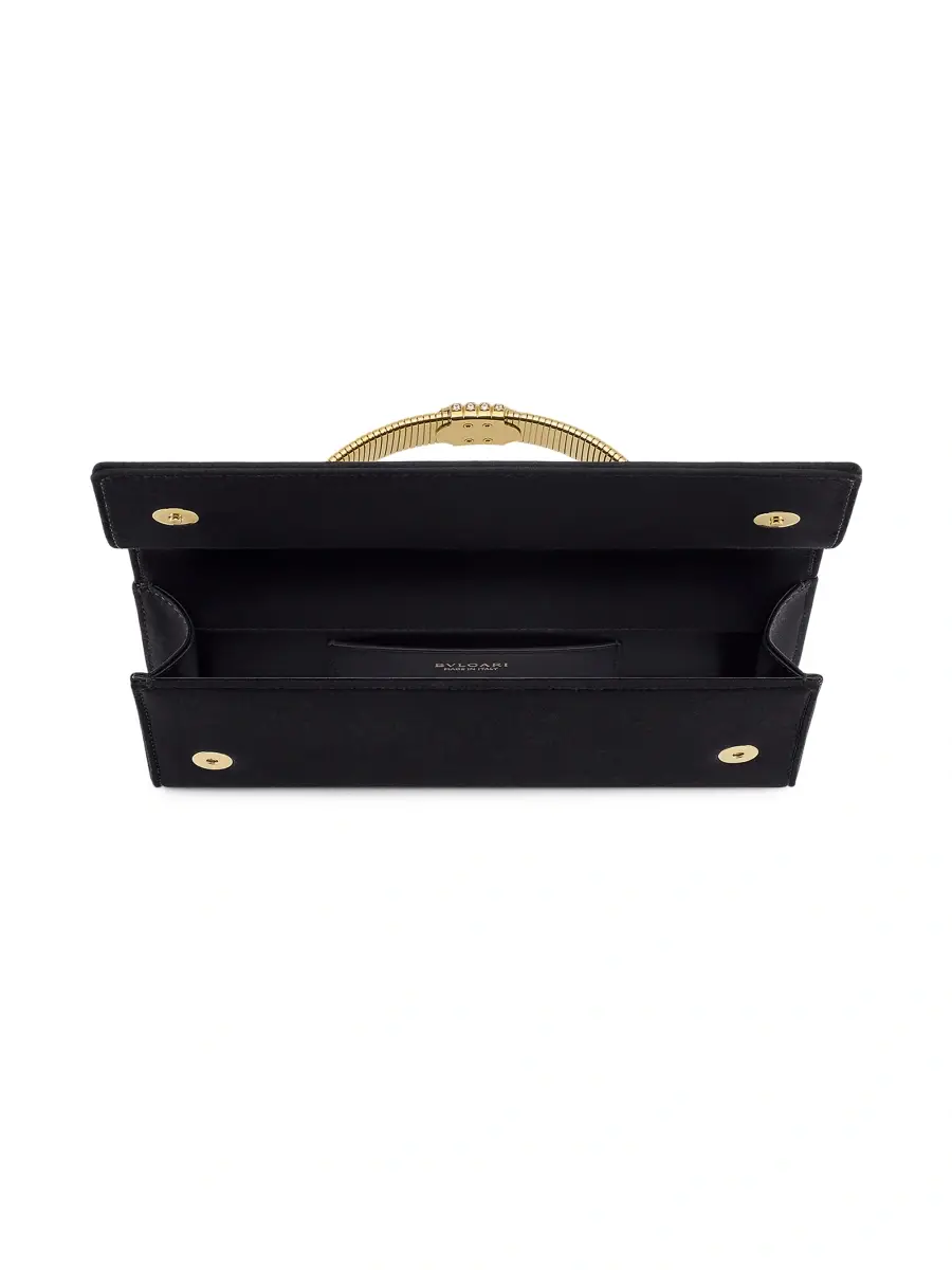 BVLGARI Women's Tubogas Satin Clutch | Thumbnail 3 BVLGARI Women's Tubogas Satin Clutch | Thumbnail 3