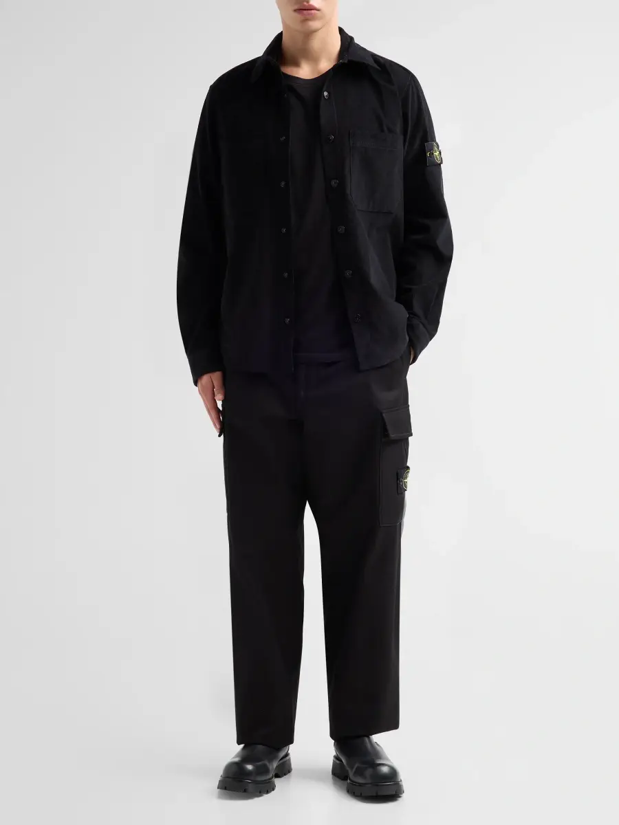 Stone Island Men's Camicia Cotton Corduroy Shirt | Thumbnail 2 Stone Island Men's Camicia Cotton Corduroy Shirt | Thumbnail 2