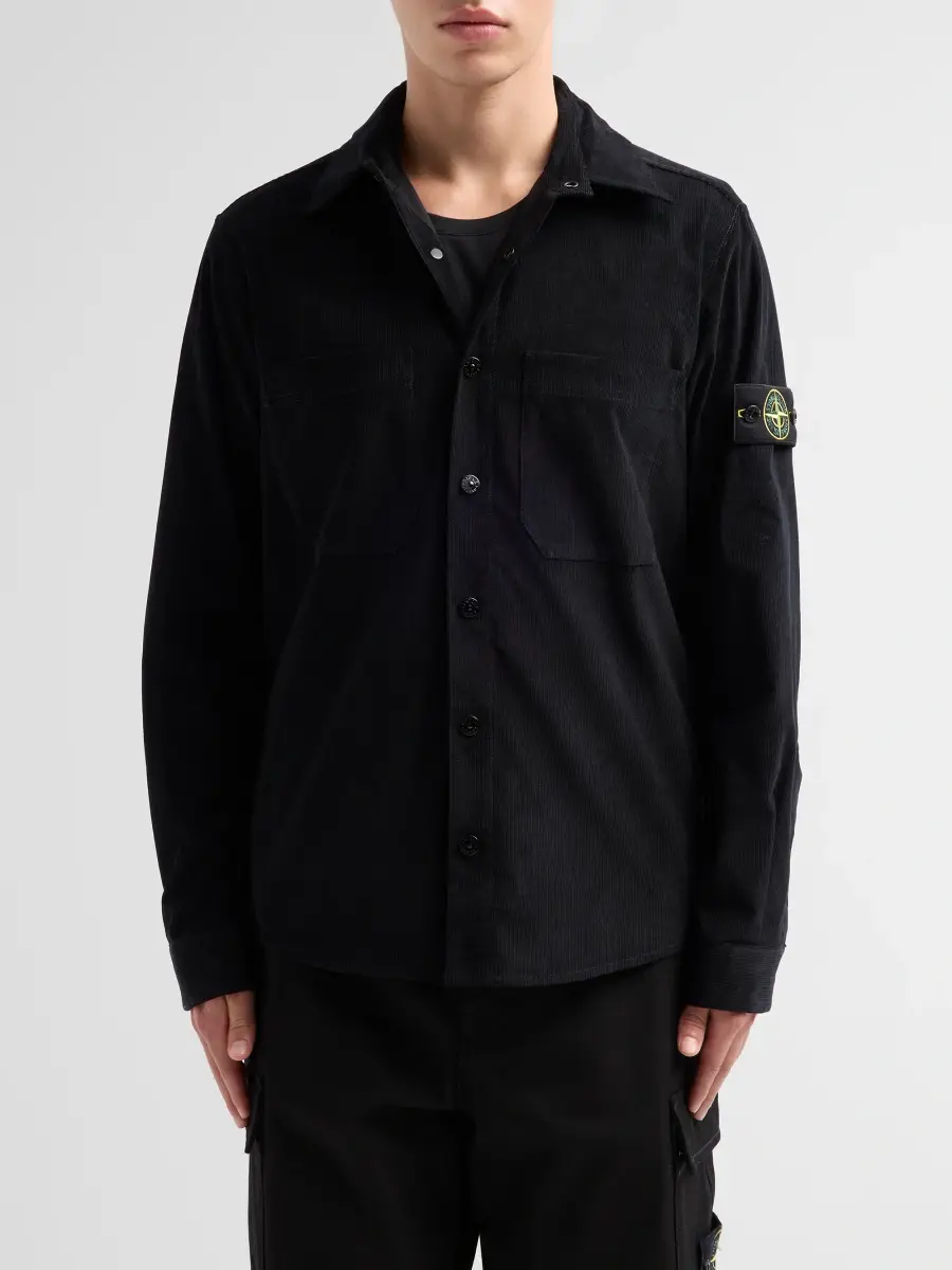 Stone Island Men's Camicia Cotton Corduroy Shirt | Thumbnail 5 Stone Island Men's Camicia Cotton Corduroy Shirt | Thumbnail 5