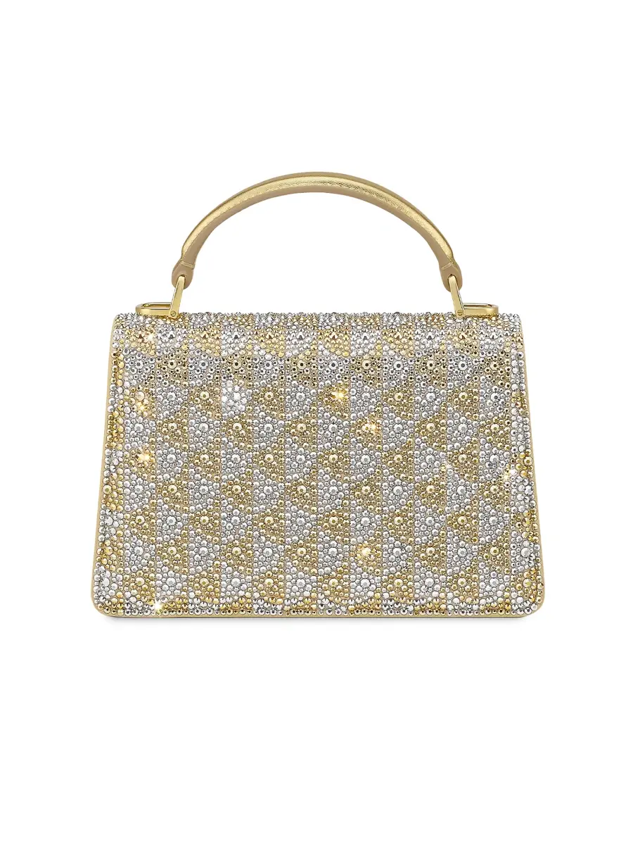 BVLGARI Women's Serpenti Crystal-Embellished Leather Top Handle Bag | Thumbnail 3 BVLGARI Women's Serpenti Crystal-Embellished Leather Top Handle Bag | Thumbnail 3