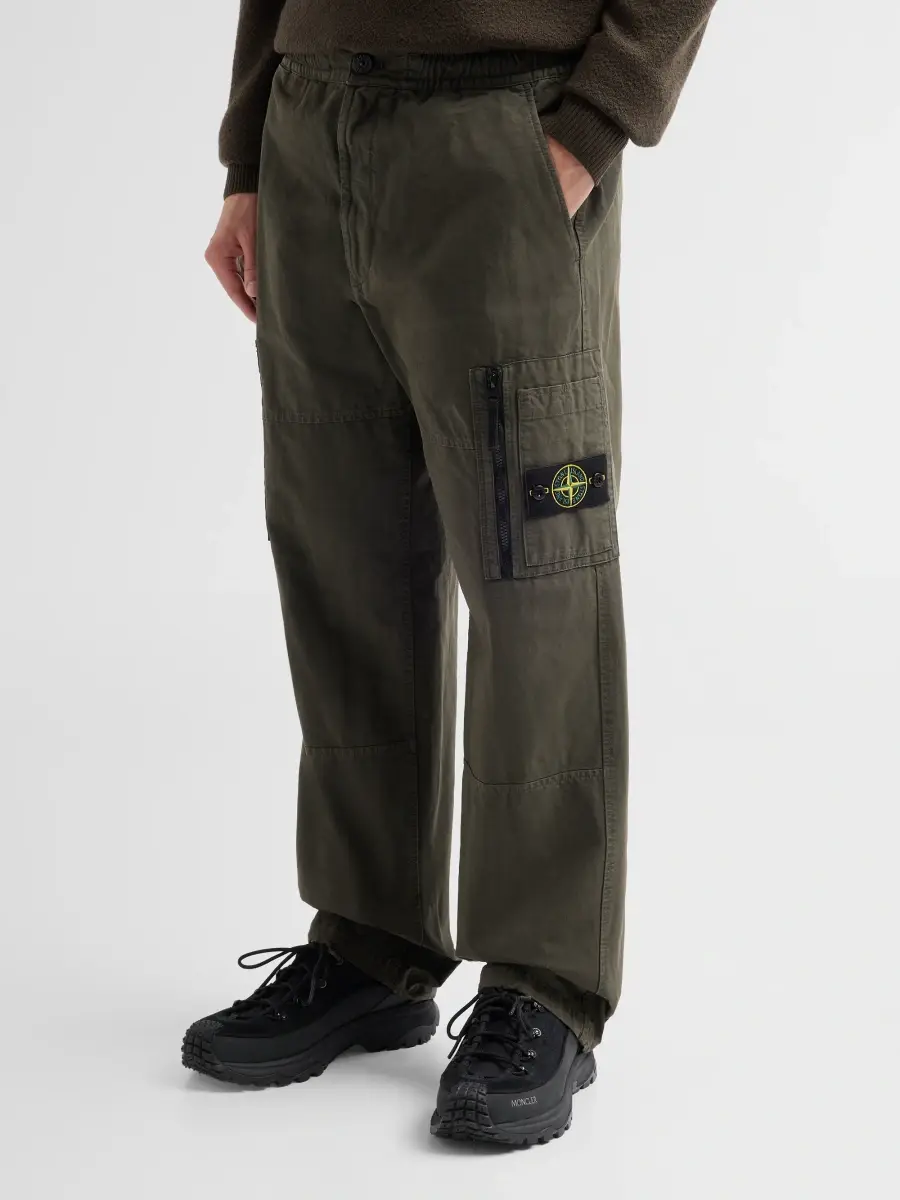 Stone Island Men's Cotton Cargo Pants | Thumbnail 4