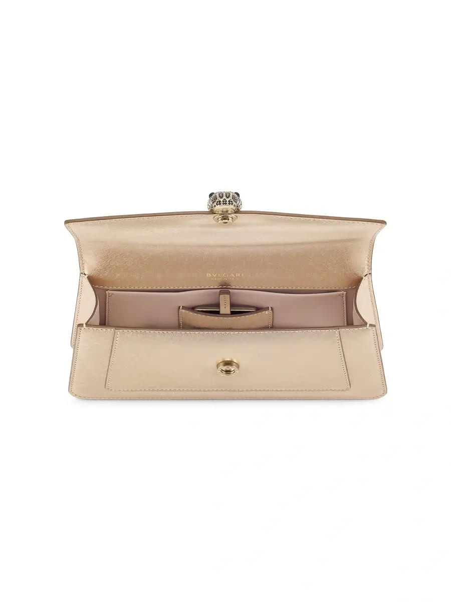 BVLGARI Women's Serpenti Leather Clutch | Thumbnail 4