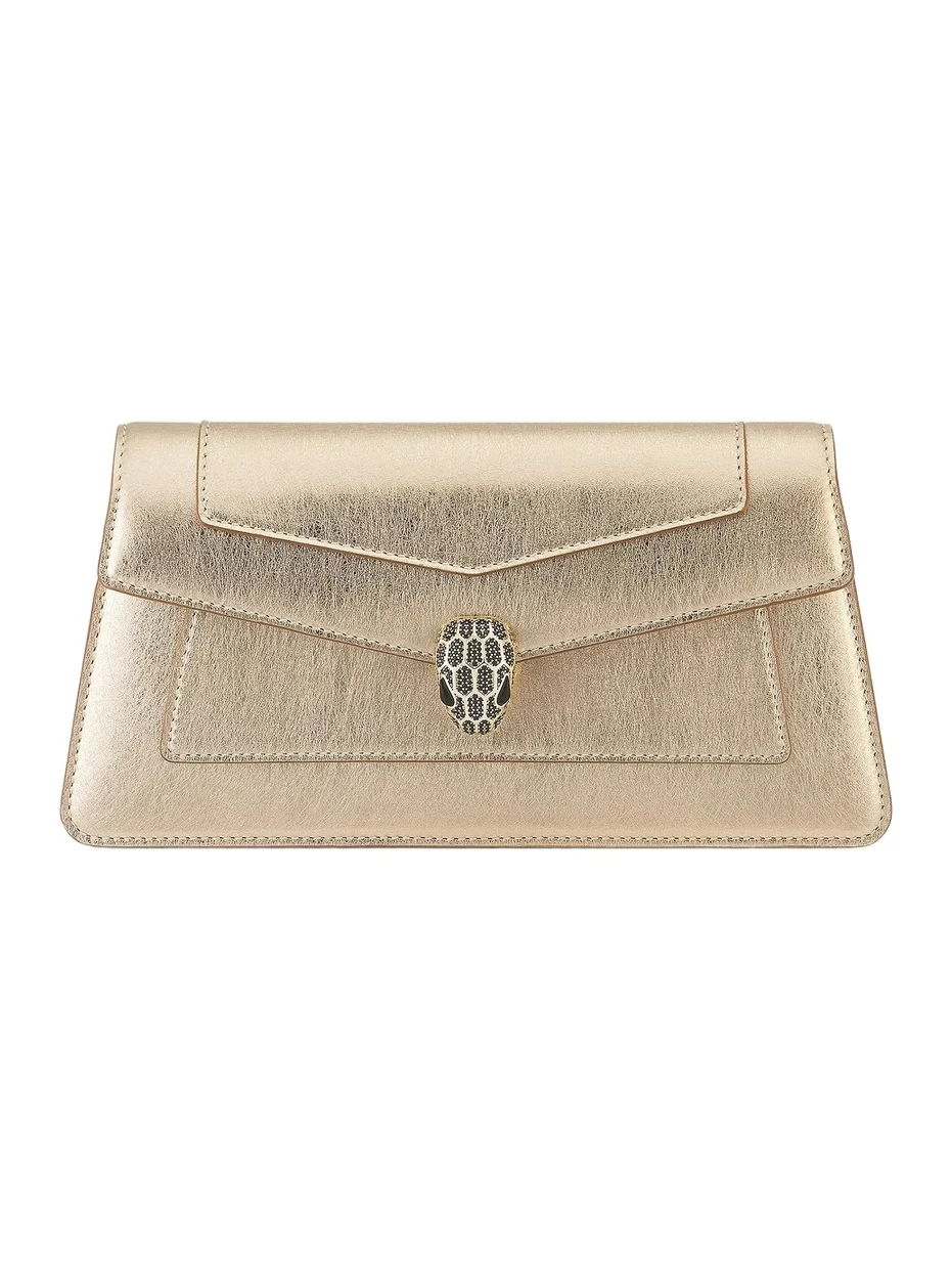 Women's Serpenti Leather Clutch