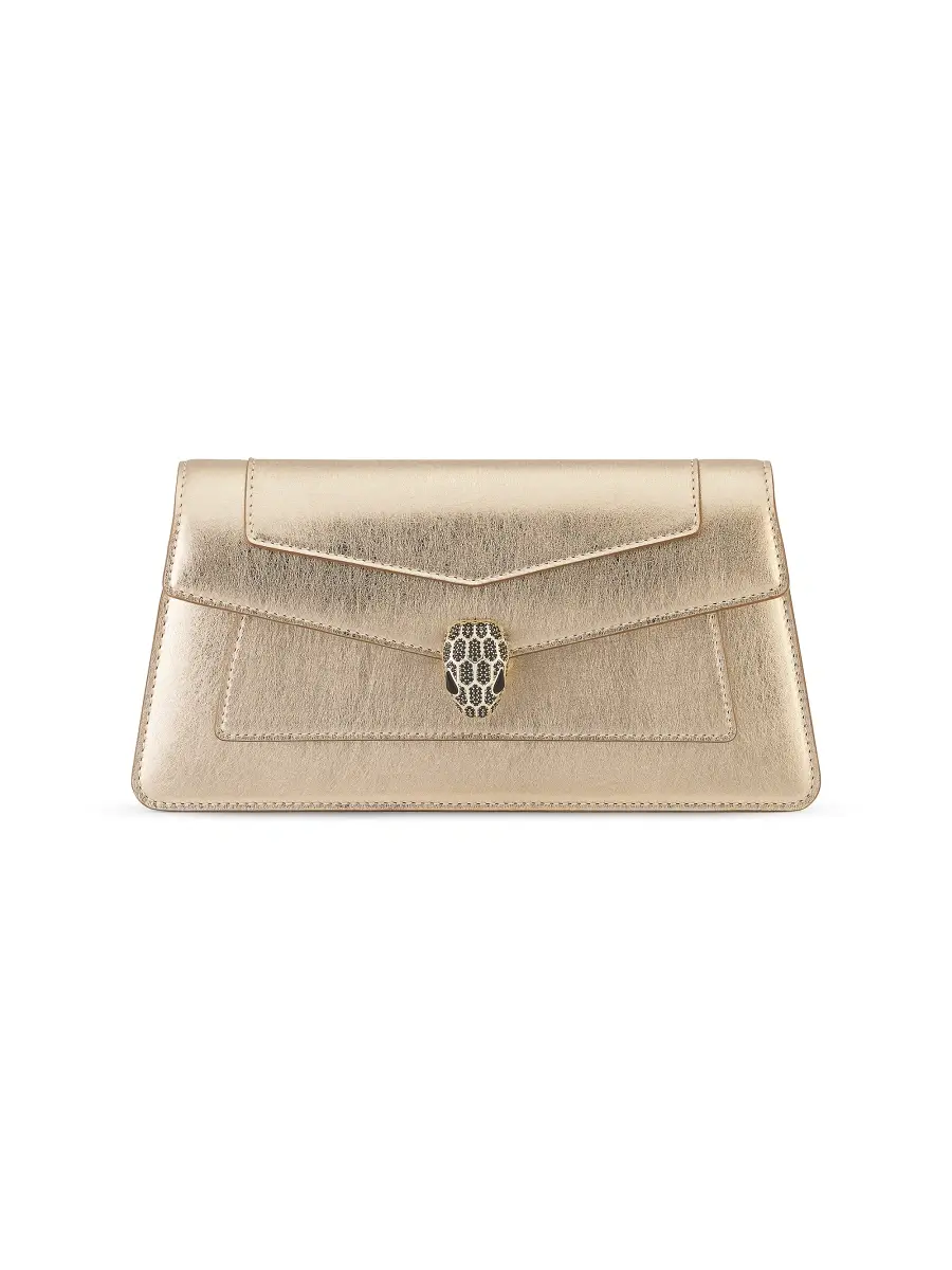 BVLGARI Women's Serpenti Leather Clutch
