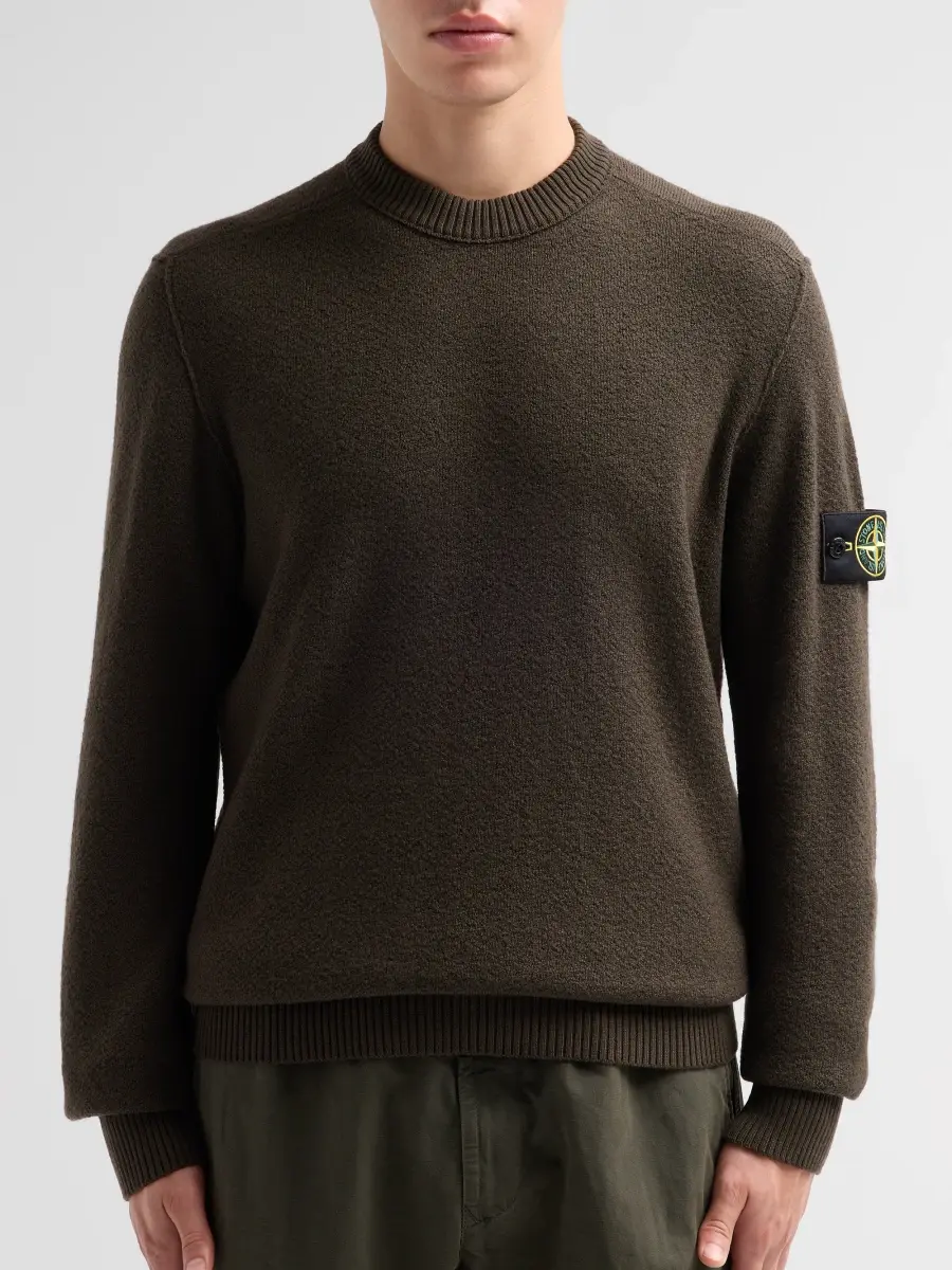 Stone Island Men's Maglieria Wool Crewneck Sweater | Thumbnail 5 Stone Island Men's Maglieria Wool Crewneck Sweater | Thumbnail 5