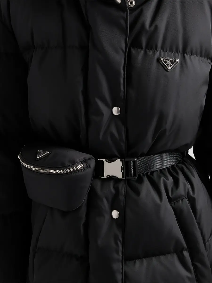 Prada Women's Nylon Down Coat | Thumbnail 6 Prada Women's Nylon Down Coat | Thumbnail 6