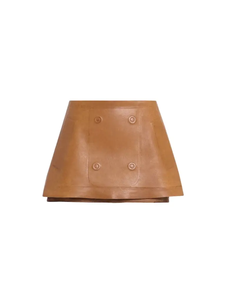 Maison Margiela Women's Fusion Leather Mini Skirt