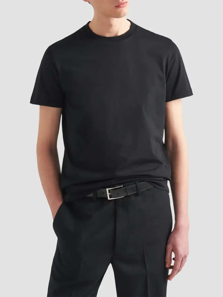 Prada Men's Three-Pack Cotton T-Shirts | Thumbnail 4