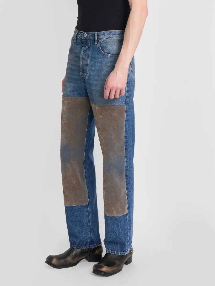 Maison Margiela Men's Flocked Patch Jeans | Thumbnail 4