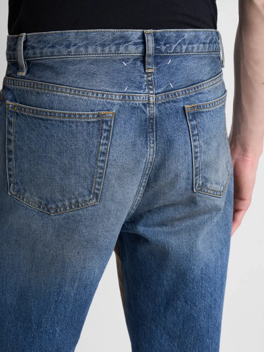 Maison Margiela Men's Flocked Patch Jeans | Thumbnail 5
